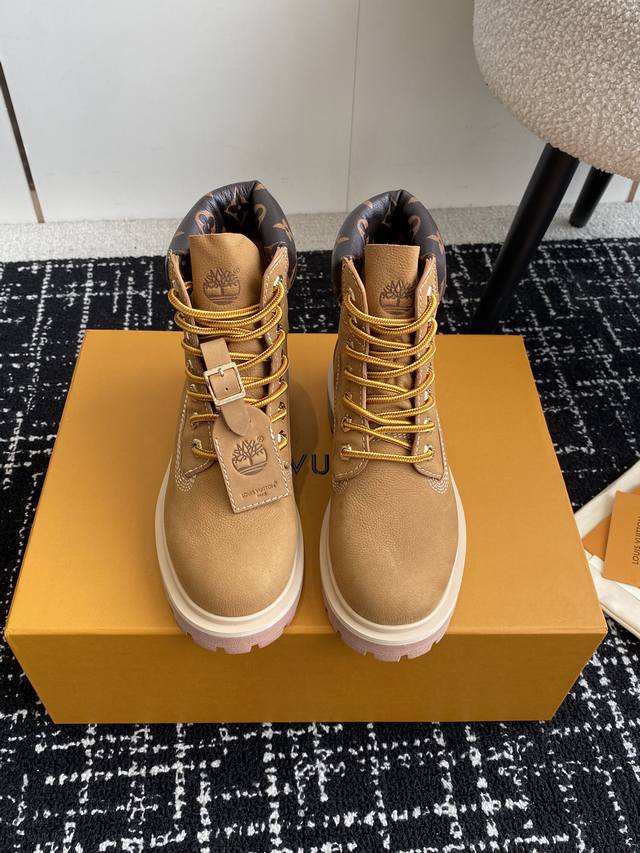 代购级 Louis Vuitton X Timberland联名 Via Instagram Lv 24Ss 早秋 添柏岚 大黄靴 今年 1月 Lv 2024秋